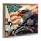 Stupell Industries Patriotic Bald Eagle Floater Framed Art